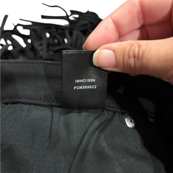 Idyllwind Shake It Black Denim Fringe western mini Skirt size 6 small - Picture 6 of 9